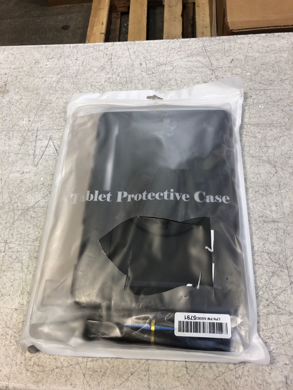 Photo 1 of Case for Samsung Galaxy Tab S8 Plus/S7 FE/S7+12.4 inch, with 9H Tempered Glass Screen Protector [Upgraded Military Grade] Ambison Heavy Duty Shockproof Cover with S-Pen Holder & Strap (Black)