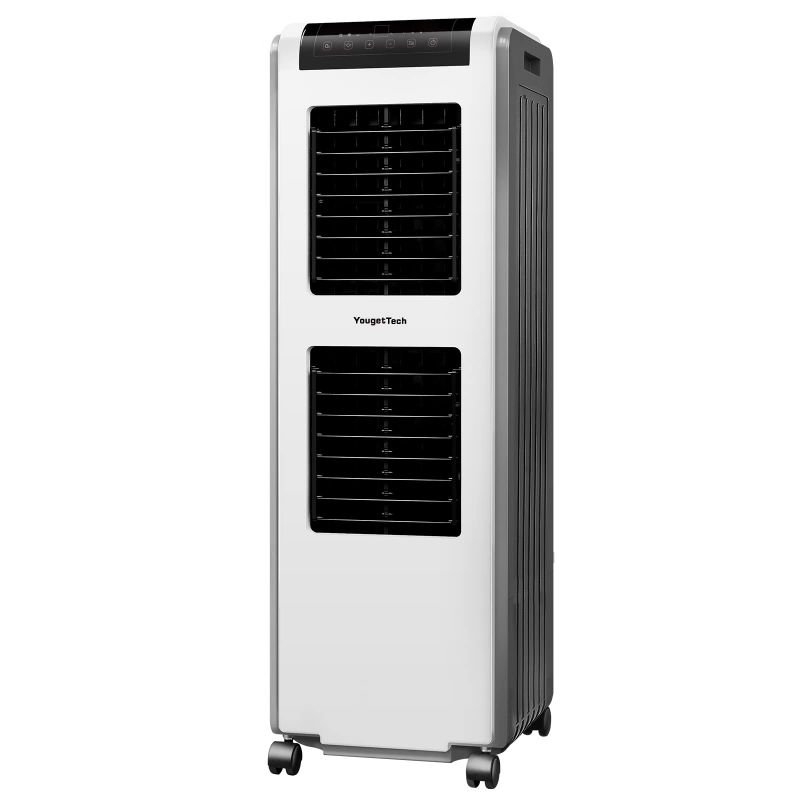 Photo 1 of YougetTech 2500CFM 30L Evaporative Air Cooler, 210W Swamp Cooler with Remote Control, 3 Speeds Portable Air Conditioner for Patio Outdoor, 8 Gal Water Tank, 7H Timer, Water Shortage Reminder