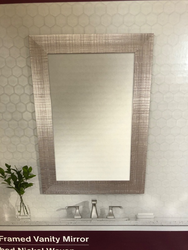 Photo 1 of 24in framed vanity mirror 