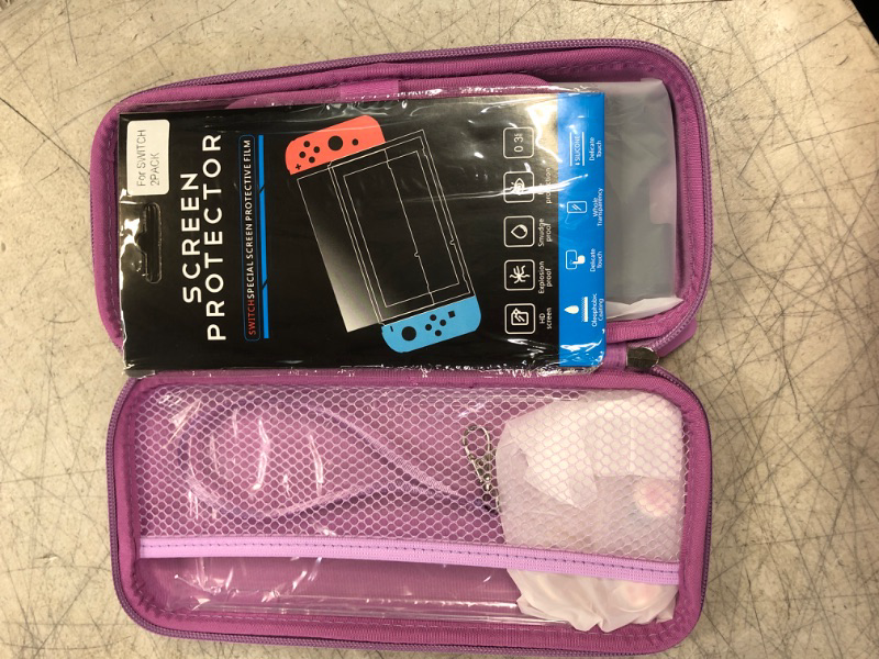 Photo 1 of nintendo switch case -purple