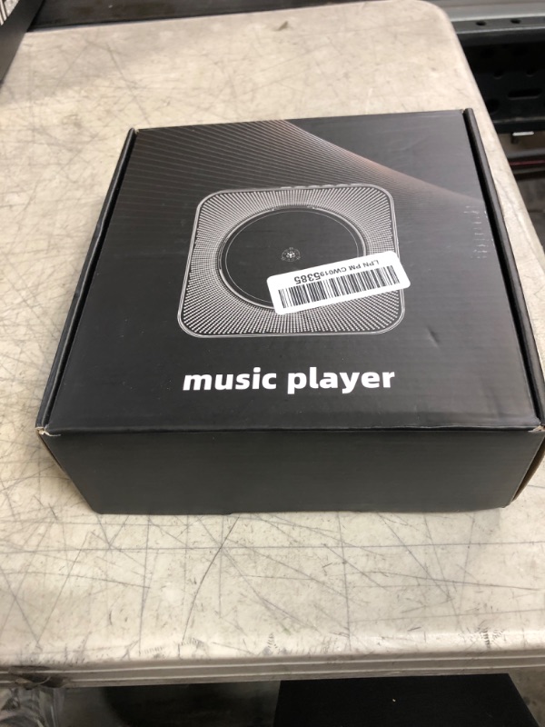 Photo 1 of QUALORI CD Player Portable with Bluetooth Desktop Music Player Dual Speakers for Home Audio Boombox,USB Flash Player,FM Radio,AUX Input Output/Remote Control-Black