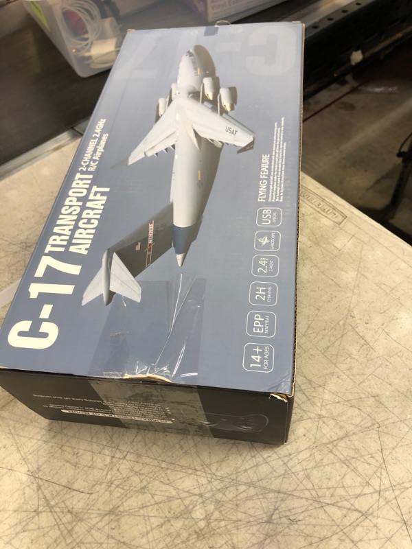 Photo 4 of GoolRC C-17 RC Airplane, 2.4GHz 2CH Remote Control Airplane, Military Transport Aircraft with 373mm Wingspan, EPP Foam Fixed-Wing RC Plane, Easy to Fly for Beginners, Kids and Adults