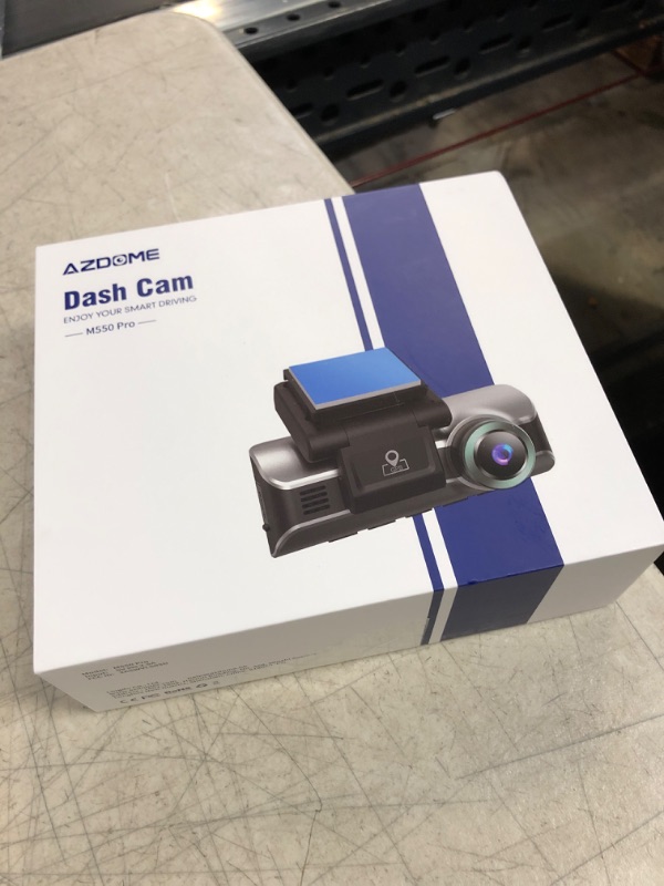Photo 1 of AZDOME 4K Dual Dash Cam, Built in WiFi GPS, with 64GB Card, Front 4K and Rear 1080P Car Dashboard Camera Recorder, 3.19" IPS, Night Vision, Capacitor, Parking Mode, Support 256GB Max M550-2CH