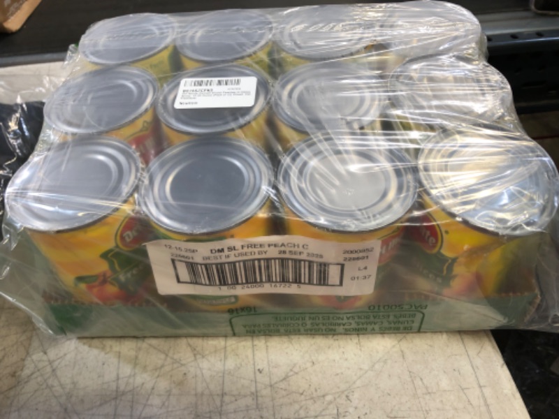 Photo 2 of expires-sep/28/2025
Del Monte Canned Sliced Peaches in Heavy Syrup, 15.25 Ounce (Pack of 12) Sliced, Cal. Freestone Sliced, Cal. Freestone 15.25 Ounce (Pack of 12)