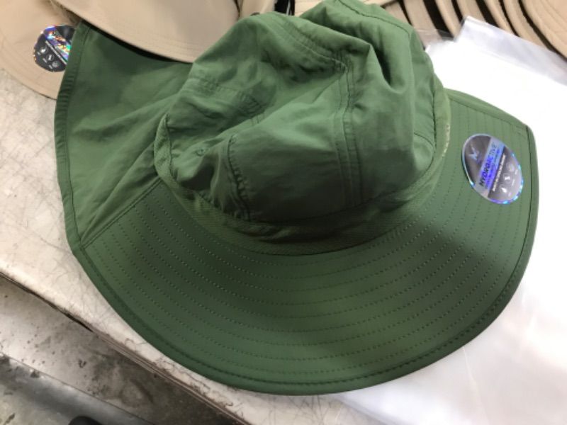 Photo 1 of MISSION Sun Defender Cooling Neck Guard, Wide Brim Hats for Women and Men Bronze Green