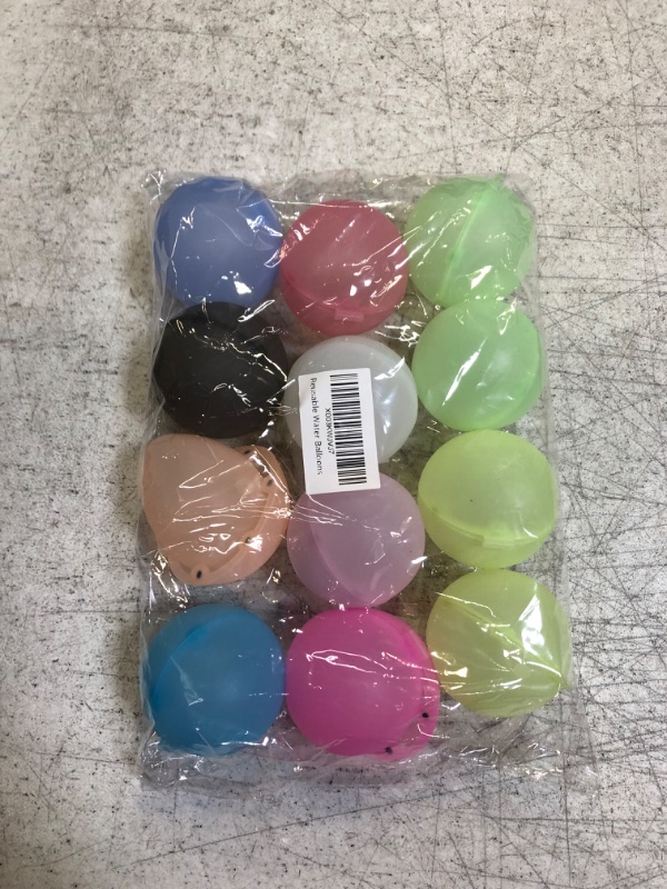 Photo 2 of 12Pcs Reusable Water Balloons Quick Fill Self-Sealing Magnetic Water Balloons, Silicone Refillable Water Balloons Water Bombs for Adult, Summer Water Toy for Pool, Party

