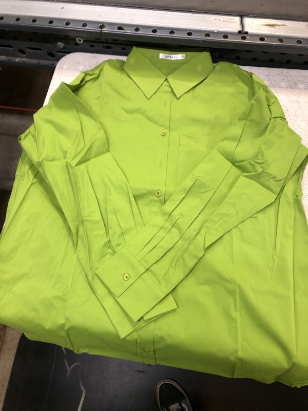 Photo 1 of Green Long Sleeve Button Up Large 