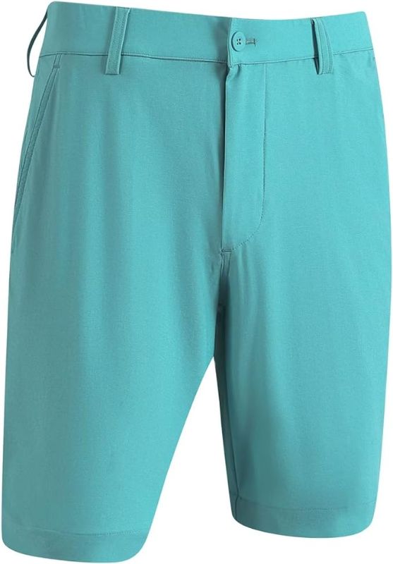 Photo 1 of Men's Golf Shorts Quick Dry 10'' Inseam Casual Stretch Waist Flat Front Flex Hybrid Mens Shorts. Size 30 Regular
