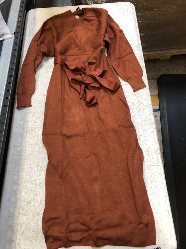 Photo 1 of Brown Women's Long Sleeve Dress, Medium