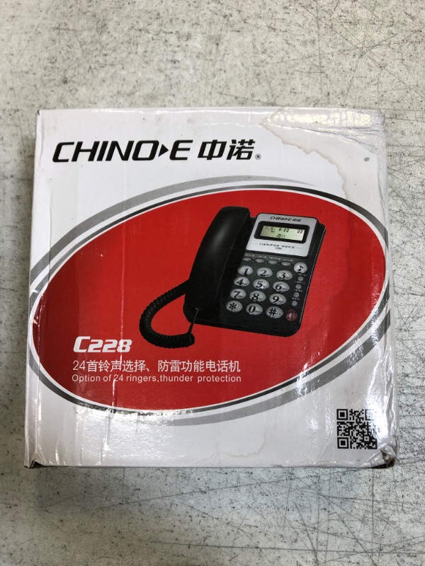 Photo 1 of Landline Phones for Home,Corded Telephone, Wired Landline House Phone with Speaker for Seniors, Extra-Large Buttons, Caller ID Integrated Telephone with Call Blocking for Home, Office, Hotel(Black)

