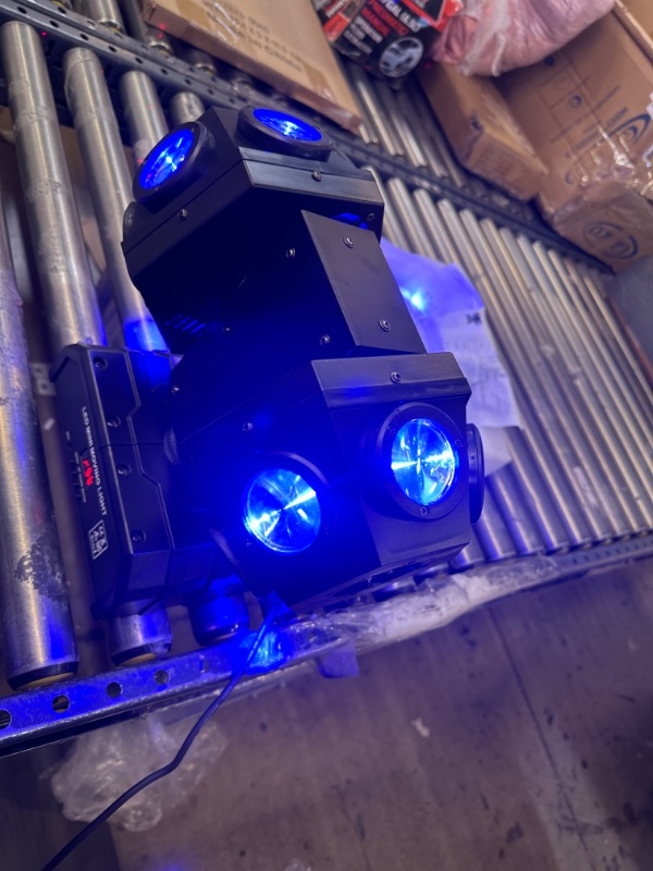 Photo 2 of Moving Head DJ Light Rotating Beam Lights Stage Light DJ Lighting Led Pinspot Lights Uplighting Lights for Events Sound Activated Dmx512 Light for DJ KTV Disco Party Wedding Concert Festival NEW-ARRIVE Moving Head Lights w/ Special Lights