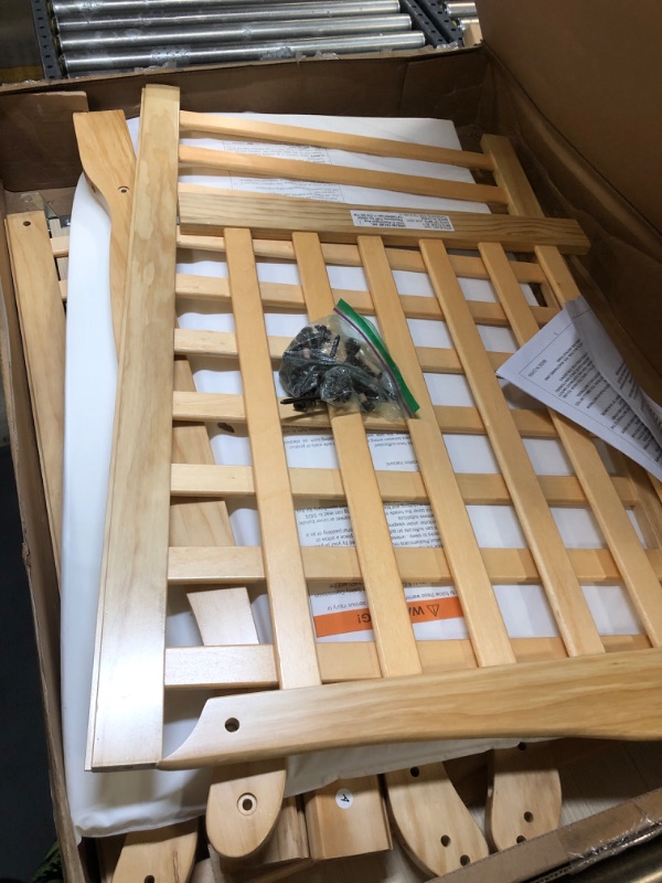 Photo 1 of Dream On Me Aden 4-in-1 Convertible Mini Crib In Natural, Greenguard Gold Certified, Non-Toxic Finish, New Zealand Pinewood, With 3 Mattress Height Settings Natural Mini Crib
