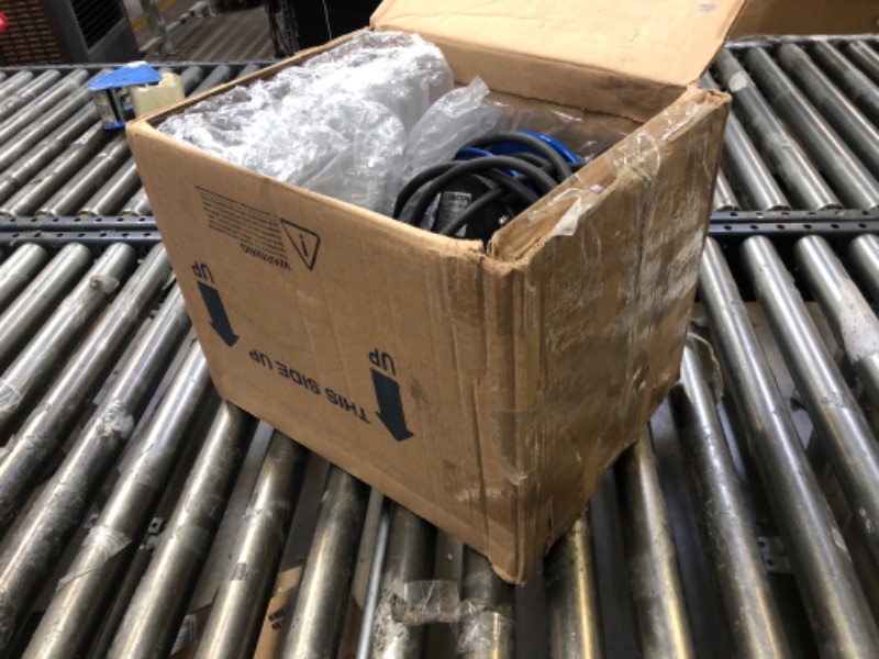 Photo 3 of Coxreels PC10-3012-B Compact Power Cord Reel, PC10 Series, 12/3 x 30’ Quad Receptacle 120VAC, Compact Design -Easy-Access Cover and Spring Motor-Heavy-Duty Steel Construction, Made in The USA Blue 12 AWG Quad Receptical