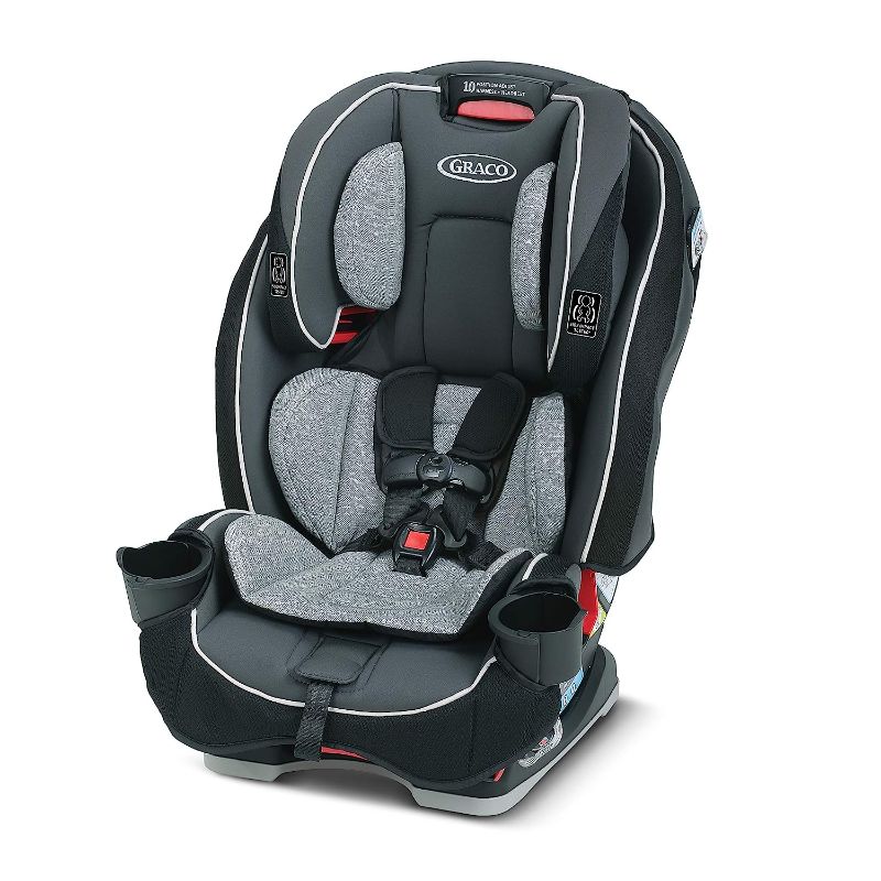 Photo 1 of Evenflo Revolve360 Slim 2-in-1 Rotational Car Seat with Quick Clean Cover (Salem Black) Revolve Slim Quick Clean Cover Salem Black