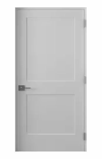 Photo 1 of 34 In. x 80 In.Right-Handed Solid Core Primed White Composite Single Pre-hung Interior Door NO HANDLE JUST THE DOOR 
