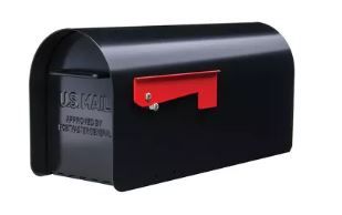 Photo 1 of Architectural Mailboxes Ironside Post Mount Mailbox Black
