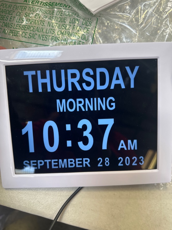 Photo 1 of  Large Impaired Vision Digital Clock with Day and Date