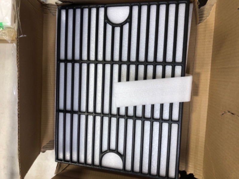 Photo 2 of 17 Inch Grill Grate for Nexgrill 4 Burner 720-0830H 720-0670A 720-0783E 720-0958A 5 Burner 720-0888N, Cast Iron Cooking Grids for Kenmore 415.16106210 Expert Grill 720-0789H 720-0789C Replacement Part 17" Cast Iron
