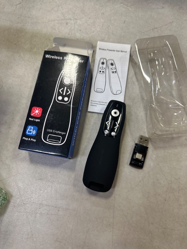 Photo 2 of 2-in-1 USB Type C Presentation Clicker Wireless Presenter Remote for PowerPoint, Powerpoint Clicker with Volume Control PowerPoint Slide Advancer for Mac, Computer, Laptop Type-C+USB