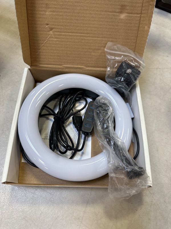 Photo 1 of Selfie Ring Light for Computer, 6” LED Video Conference Lighting Kits for Live Streaming/Makeup/YouTube/TIK TOK, Compatible with Cell Phone/Computer/Camera