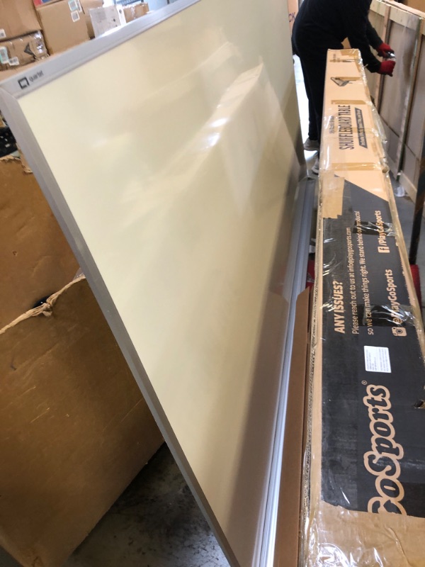 Photo 3 of Quartet Magnetic Dry Erase White Board, 4' x 8' Whiteboard, Porcelain Surface Will Not Stain or Ghost, Silver Aluminum Frame (PPA408) 8' x 4'