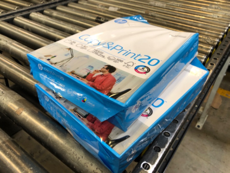 Photo 1 of 2x HP Printer Paper | 8.5 x 11 Paper | Copy &Print 20 lb | 1 Ream Case - 500 Sheets| 92 Bright | Made in USA - FSC Certified | 200060
