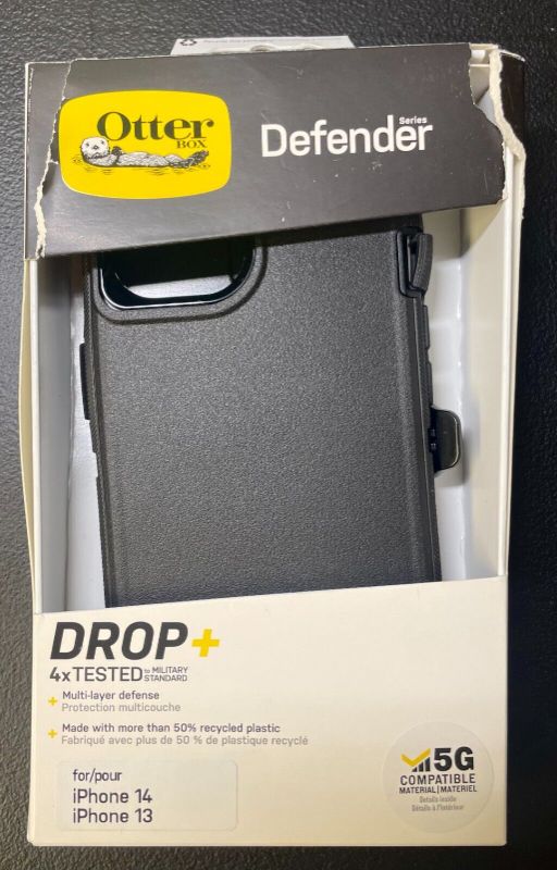 Photo 1 of Otterbox Defender Series Case & Belt Holster For iPhone 13/14
