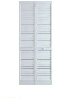 Photo 1 of 2-0 x 6-8 x 1-3/8” 8730 Plantation Louver Bi-Fold Door