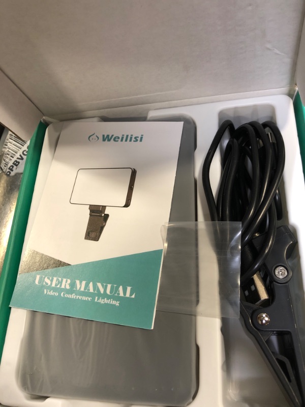 Photo 2 of Weilisi 4000mAh Video Conference Lighting,Soft Light for Video Conferencing,Zoom Light for Laptop with Clip,Stepless Dimming Computer Light for Zoom Meetings,Webcam Light with 3 Modes,Laptop Light
