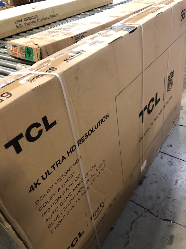 Photo 4 of FACTORY SEALED!!!!! TCL 65-Inch Class S4 4K LED Smart TV with Fire TV (65S450F, 2023 Model), Dolby Vision HDR, Dolby Atmos, Alexa Built-in, Apple Airplay Compatibility, Streaming UHD Television,Black 65 inches