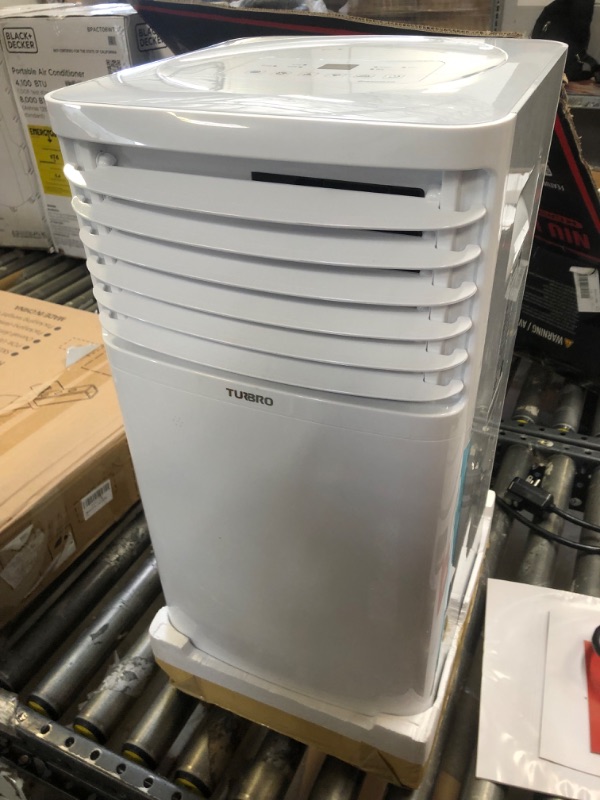 Photo 2 of TURBRO Greenland 10,000 BTU ASHRAE (6,000 BTU SACC) Portable Air Conditioner, Dehumidifier and Fan, 3-in-1 Floor AC Unit for Rooms up to 400 Sq Ft, Sleep Mode, Timer, Remote Includ