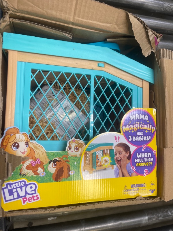 Photo 2 of Little Live Pets - Mama Surprise | Soft, Interactive Guinea Pig and her Hutch, and her 3 Babies. 20+ Sounds & Reactions. for Kids Ages 4+, Multicolor, 7.8 x 11.93 x 11.38 inches