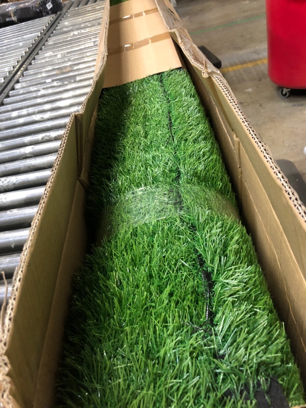 Photo 3 of 6.6 ft. x 13 ft. Green Artificial Grass Sod
