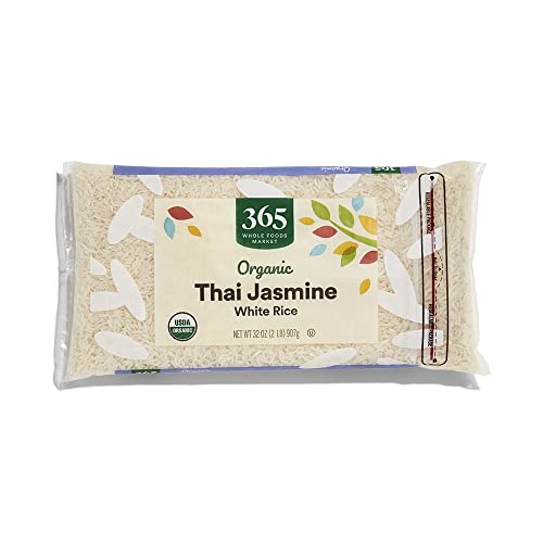 Photo 1 of 365 by Whole Foods Market, Organic Jasmine Thai White Rice, 32 Ounce 2 Pound (Pack of 2)