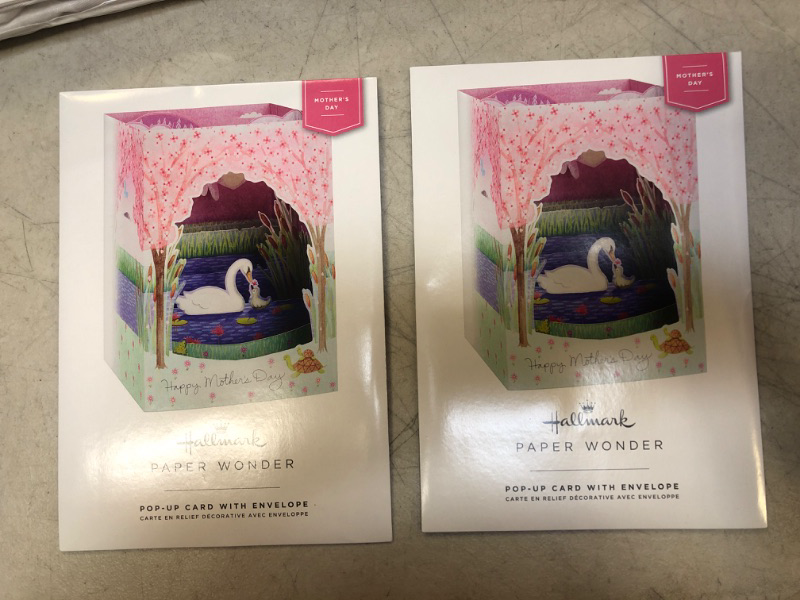 Photo 2 of Hallmark Paper Wonder 3D Pop Up Mothers Day Card (Swans) - PACK OF 2 