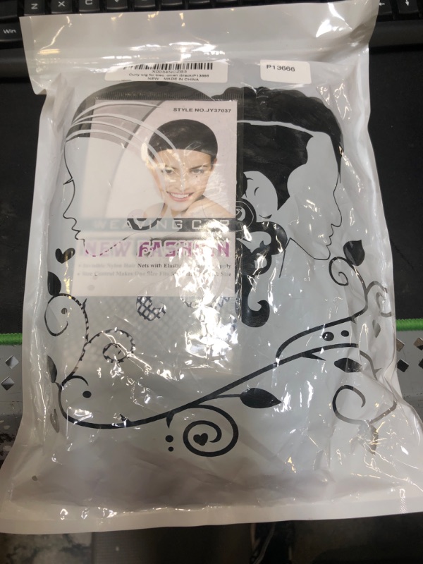 Photo 1 of curly wig (black)