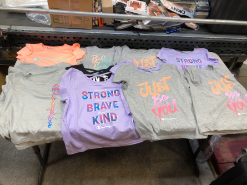 Photo 1 of 11 PC LITTLE GIRLS CHAMPIONS T SHIRTS ( DIFFERENT SIZES) 