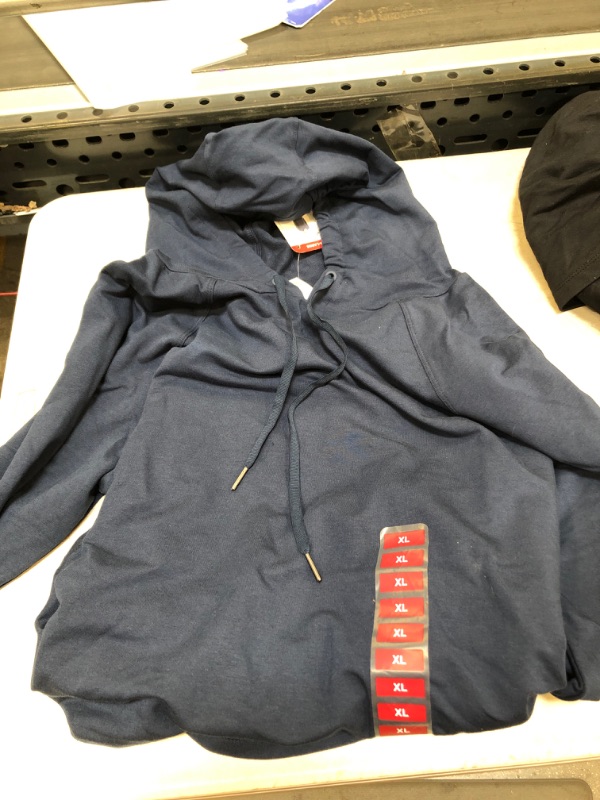 Photo 1 of  WOMENS NAVY BLUE  FRENCH TERRY HOODIE ( SIZE: XL ) 
