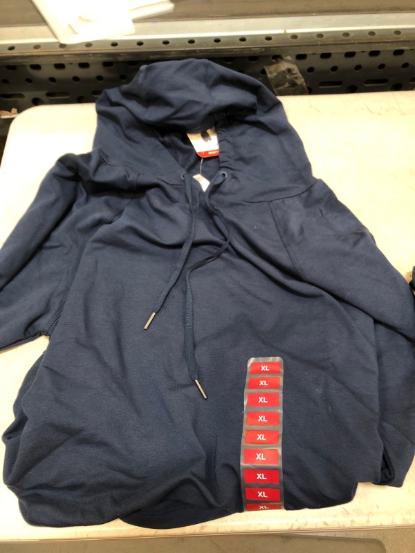 Photo 1 of  WOMENS NAVY BLUE  FRENCH TERRY HOODIE ( SIZE: XL ) 