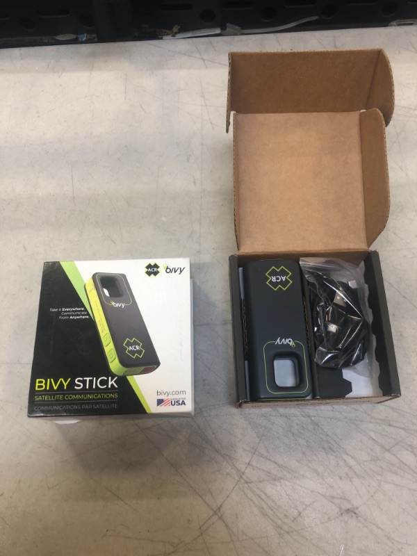 Photo 2 of ACR Bivy Stick Satellite Communicator - Global Two-Way SMS Text Messaging, GPS Tracking, Maps & Navigation, Emergency SOS, Weather Reports, & Location Sharing - Android & iOS Compatible App