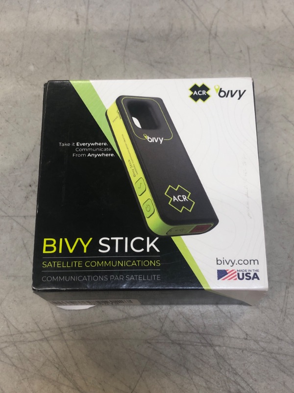 Photo 7 of ACR Bivy Stick Satellite Communicator - Global Two-Way SMS Text Messaging, GPS Tracking, Maps & Navigation, Emergency SOS, Weather Reports, & Location Sharing - Android & iOS Compatible App