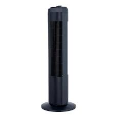 Photo 1 of 28 in. 3 Speed Oscillating Tower Fan in Black
