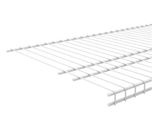 Photo 1 of  72 in. W x 16 in. D White Ventilated Wire Shelf
