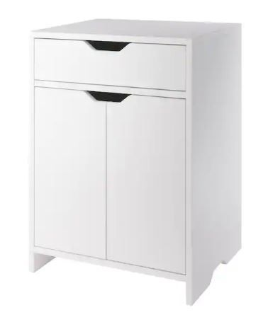 Photo 1 of 1-Drawer Nova White Storage Cabinet
