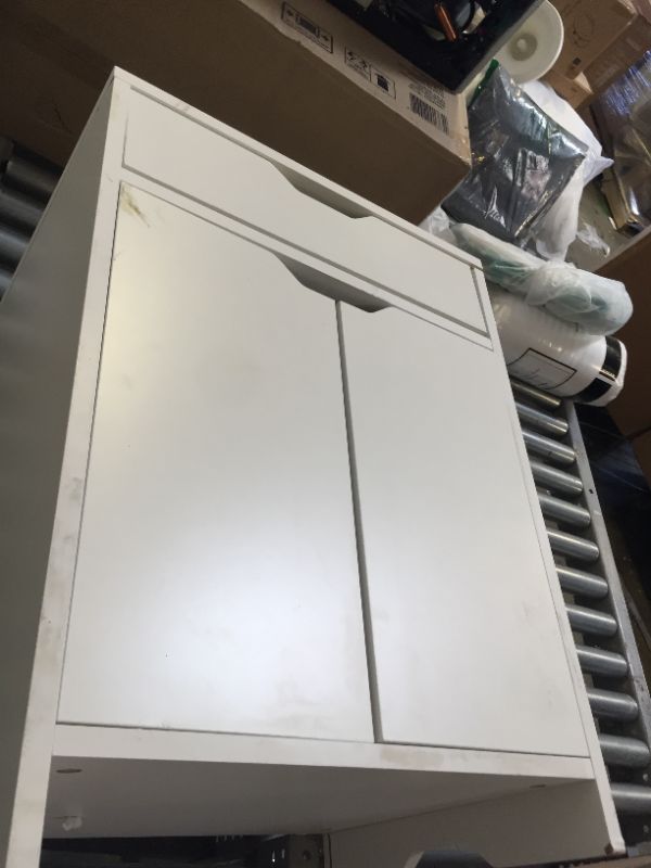 Photo 2 of 1-Drawer Nova White Storage Cabinet
