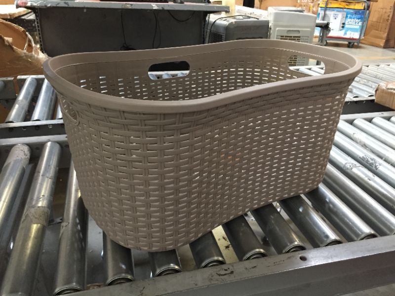 Photo 2 of  Laundry Basket  23"L x 14.5"W x 11"H, Tan