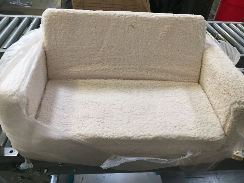 Photo 2 of  Sherpa Chair to Lounger for Kids, Cream