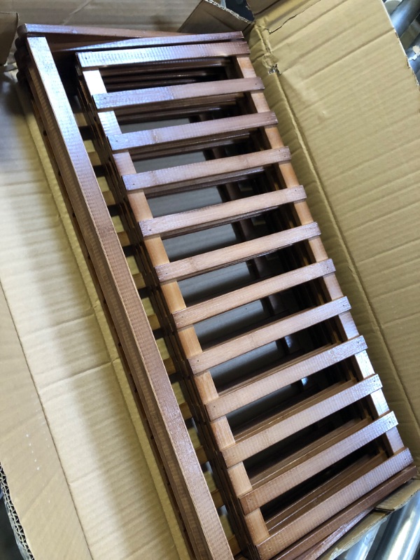 Photo 1 of LITA Bamboo 4-Tier Shoe Shelf Foldable Bamboo Shoe Rack Multifunctional Free Standing Shoe Shelf Storage Organizer