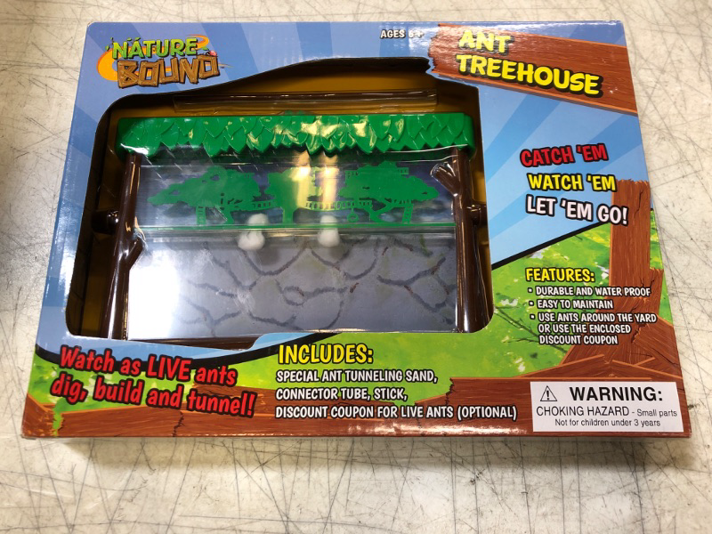 Photo 2 of Nature Bound Toys Ant Treehouse Habitat Kit with Sand, Connector Tube, Feeding Stick & Insect Instructions