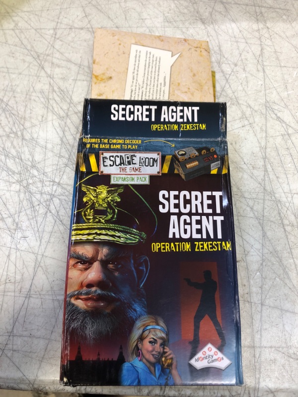 Photo 2 of Escape Room The Game Expansion Pack – Secret Agent Operation Zekestan | Solve The Mystery Board Game for Adults and Teens (English Version)